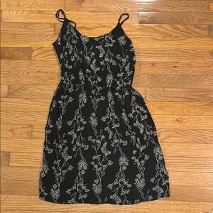 Floral Black Dress